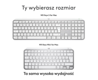LOGITECH Klawiatura bezprzewodowa MX Keys S for Mac Pale Grey US 920-011638 - 1261399 - zdjęcie 16